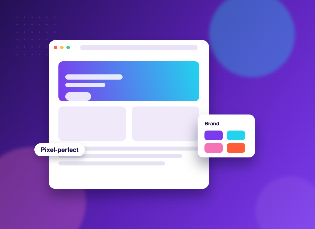 Web design wireframe